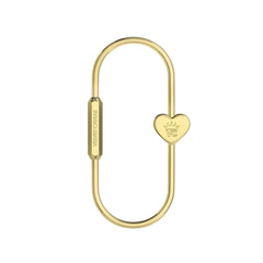 Gold Carabiner Bag Charm