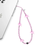 Ghosted Pink Phone Charm