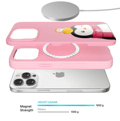Pudgy Penguins Positive Pink iPhone Case