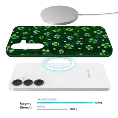 Lucky Clover Glitter Samsung Case