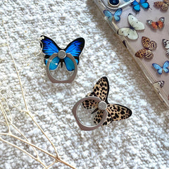 Leopard Butterfly Phone Ring