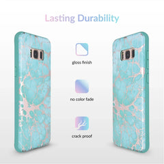 Turquoise Rose Gold Chrome Samsung Galaxy Case