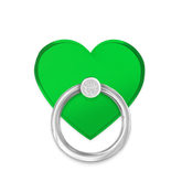 Neon Green Heart Phone Ring
