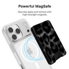 It Girl Black Leopard MagSafe Wallet