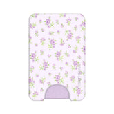 Dainty Lilac Floral MagSafe Wallet