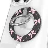 Lacy Pink Bows MagSafe Grip Ring