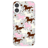 Pink Pony Glitter iPhone Case