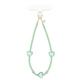 Green Heart Phone Charm