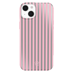 Pink Chrome Stripes iPhone Case