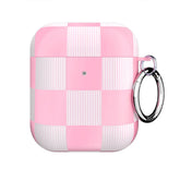 Pink Vibe Checkered AirPod Case