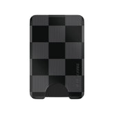 Noir Vibe Checkered Magsafe Wallet