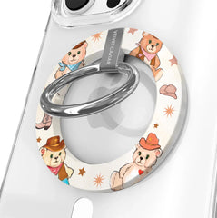 Cowboy Teddy MagSafe Grip Ring
