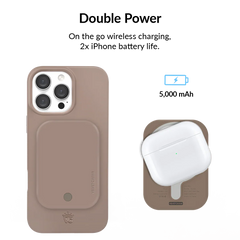Cashmere Taupe Portable MagSafe Charger Power Pack