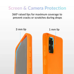 Neon Orange Clear Samsung Case