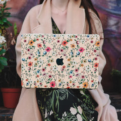 Nude Vintage Floral MacBook Case 2.0