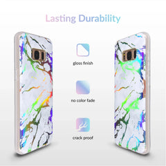 Holo White Marble Samsung Galaxy Case