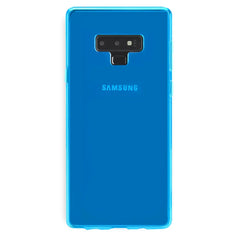Neon Blue Clear Samsung Case