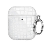 White Croc AirPod Case