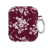 French Burgundy Floral AirPod Case