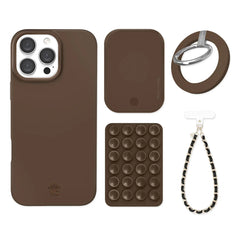 Espresso Brown iPhone Bundle Set - Grip