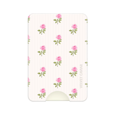 Pink Peony Floral MagSafe Wallet