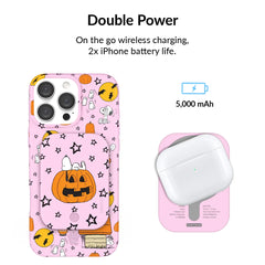 Snoopy Pink Pumpkin Portable MagSafe Charger Power Pack