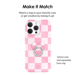 Pink Vibe Checkered Phone Ring