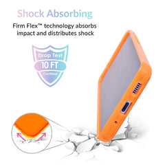Neon Orange Clear Samsung Case
