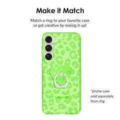 Key Lime Leopard Phone Ring