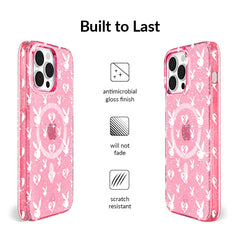 Playboy Pink Bunny Glitter iPhone Case