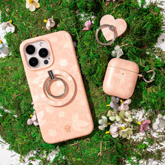 Peach Blossom Floral MagSafe Ring