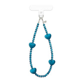 Navy Heart Phone Charm