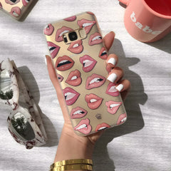 Nude Lips Samsung Galaxy Clear Case