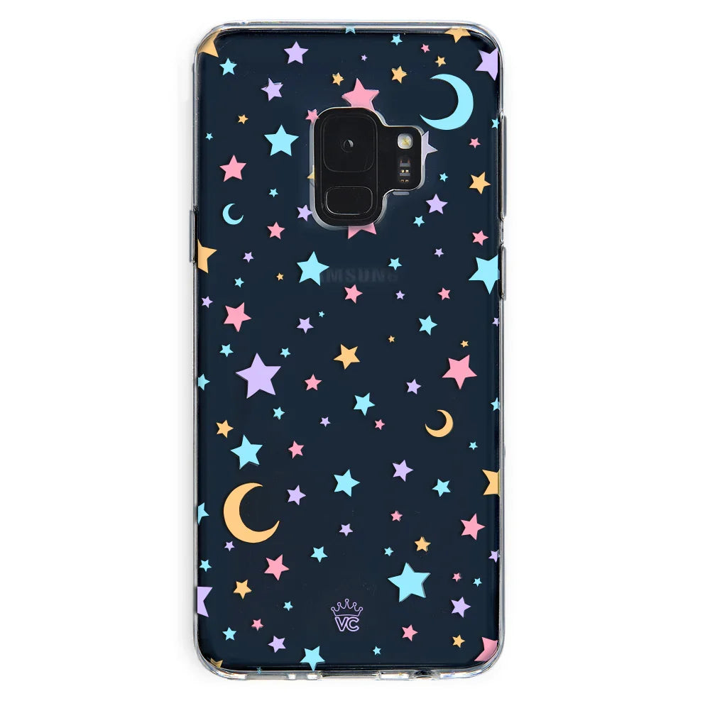 Pastel Starry Night Clear Samsung Case