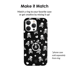 Chrome Skulls Phone Ring