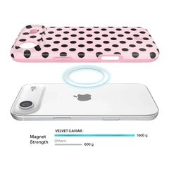 Princess Pink Polka Dot iPhone Case