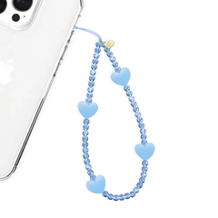 Blue Heart Phone Charm