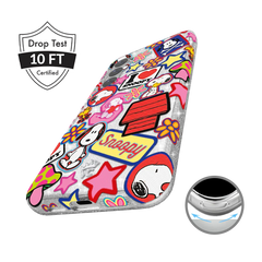 Snoopy Patchwork Glitter Samsung Case