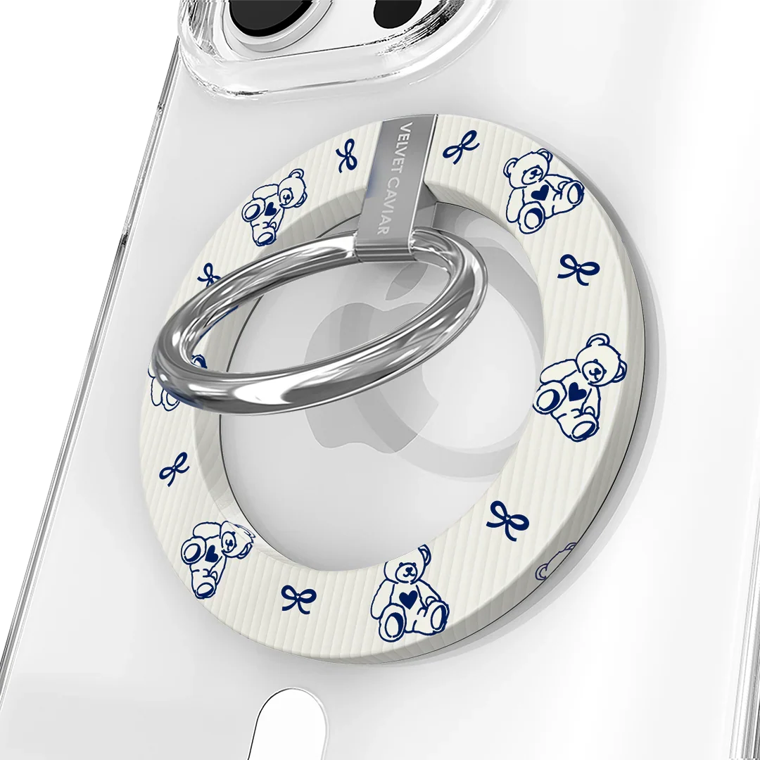 Preppy Teddy MagSafe Grip Ring