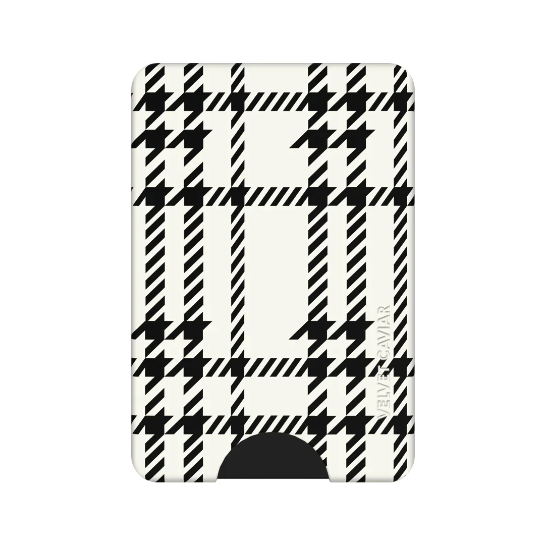 Houndstooth Sweater MagSafe Wallet