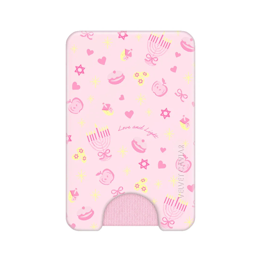 Pink Hanukkah MagSafe Wallet