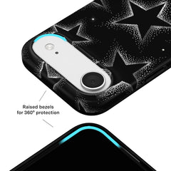 Crystal Chrome Stars iPhone Case