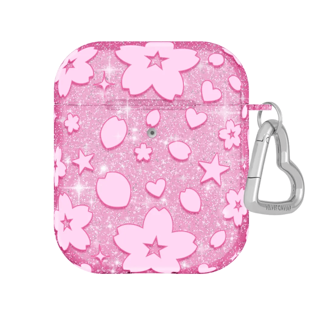 Cherry Blossom Glitter AirPod Case