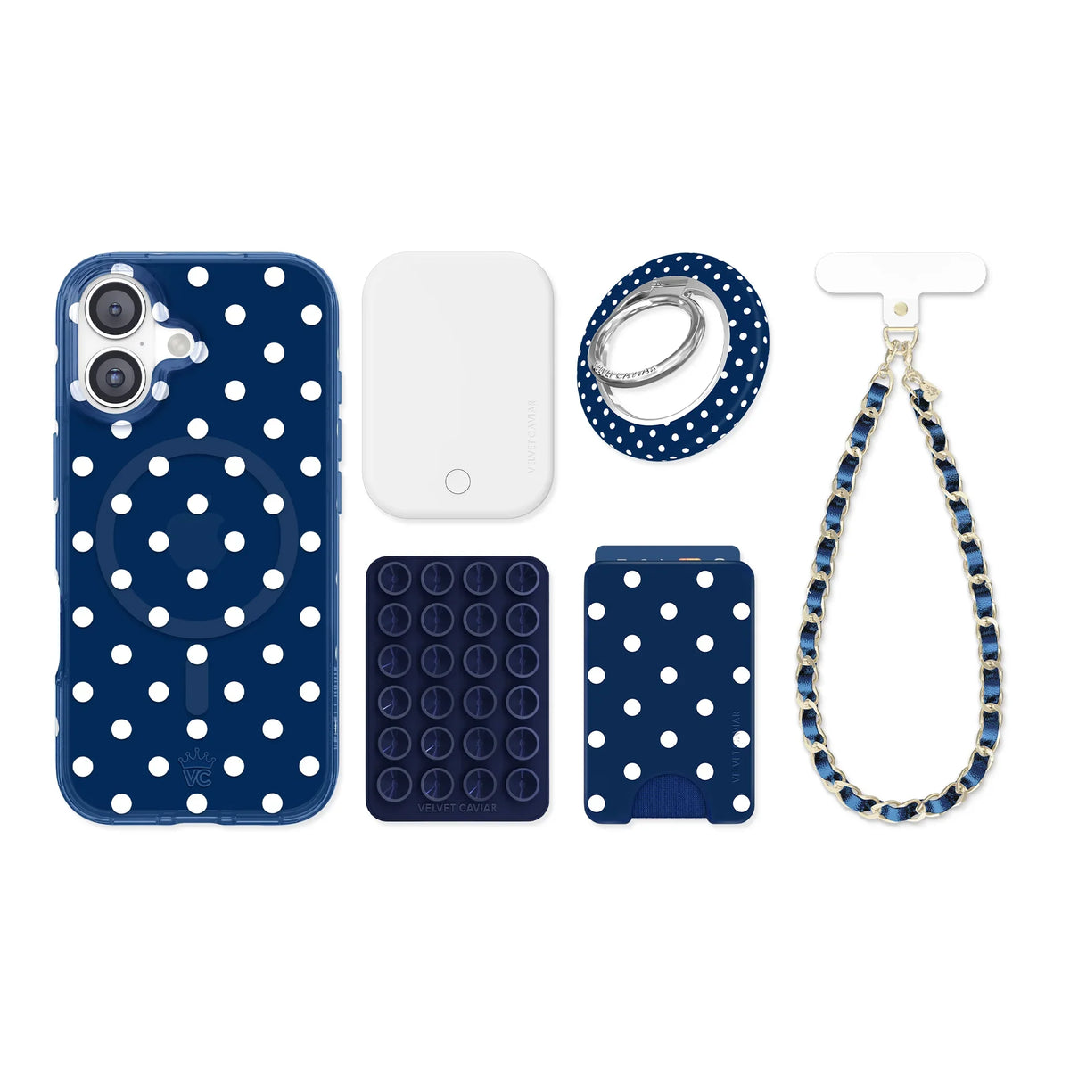 Midnight Polka Dot iPhone Bundle Set