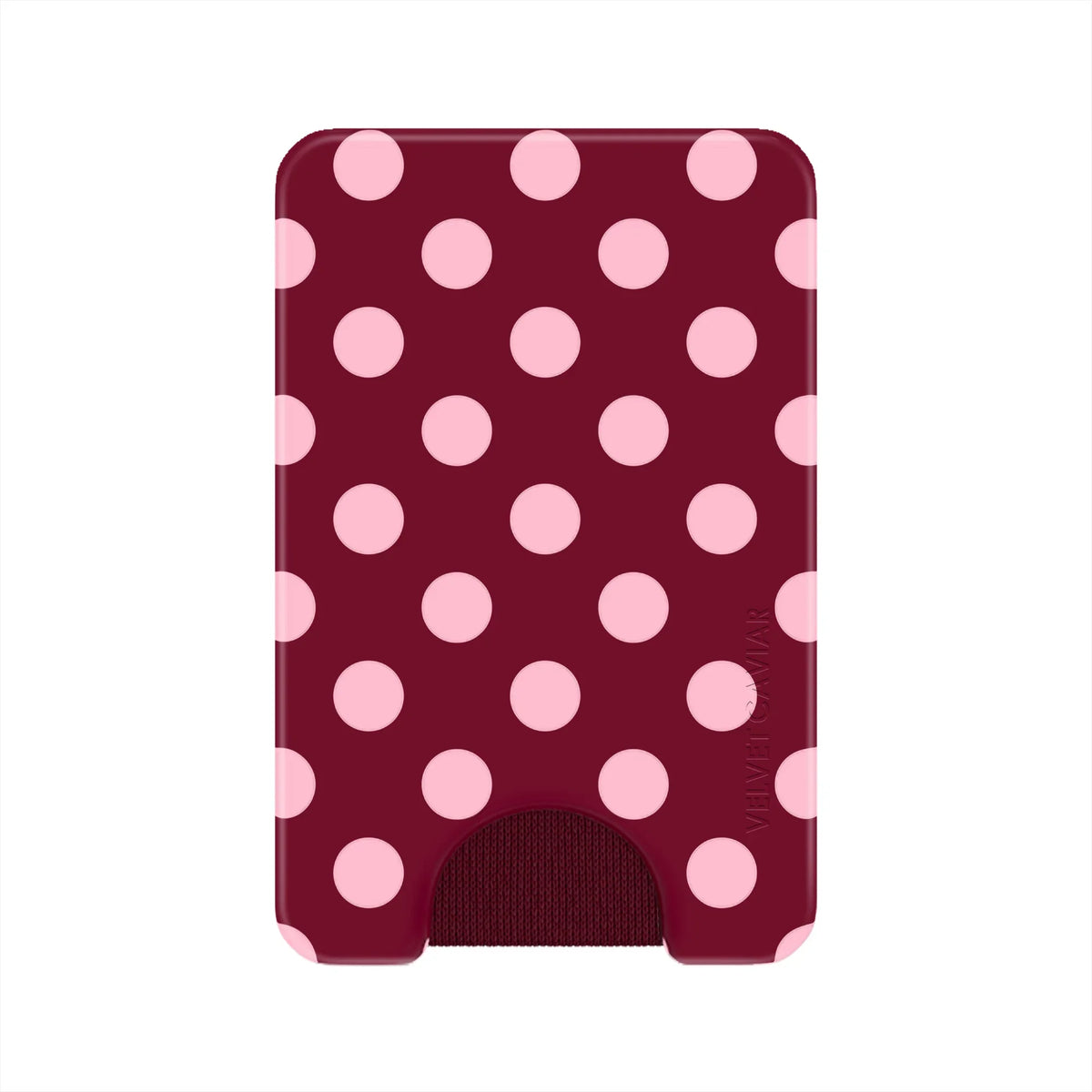 Raspberry Polka Dot MagSafe Wallet