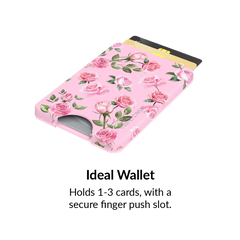 Baby Pink Roses MagSafe Wallet