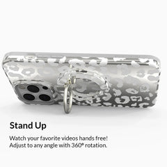Chrome Leopard MagSafe Grip Ring