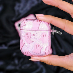 Ghosted Pink Glitter AirPod Case