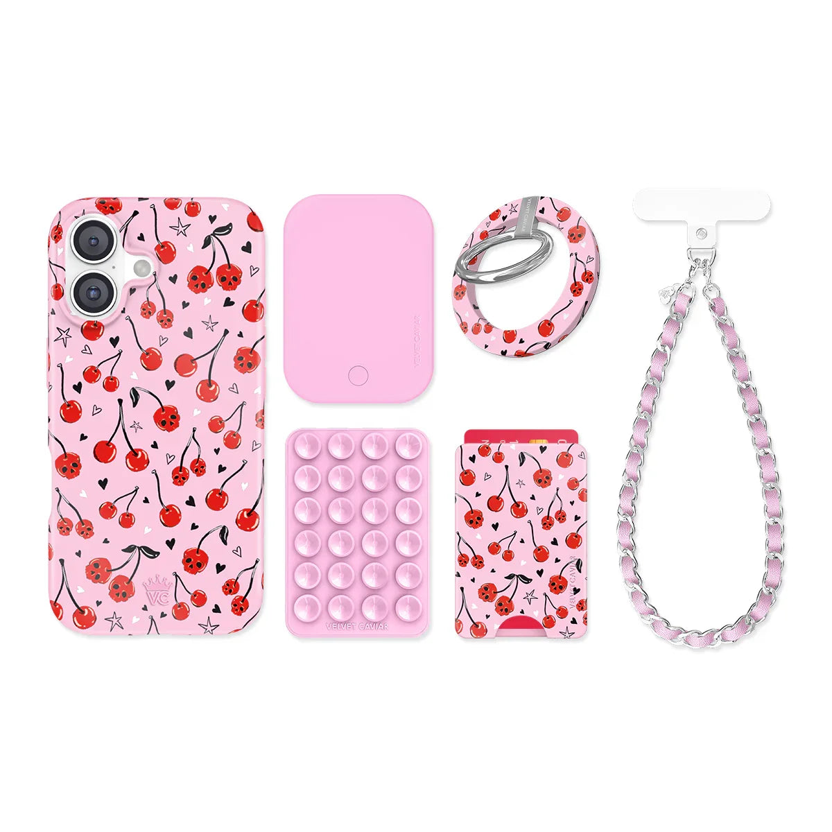 Sour Cherry Skulls iPhone Bundle Set