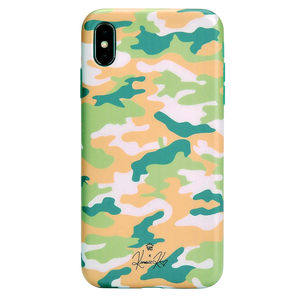 Olive Camo iPhone Case by Kendall Vertes